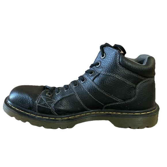 Dr. Doc Martens Boots Mens Sz 11 Black Leather Harrisland Combat Goth Retro 90s - Picture 3 of 9